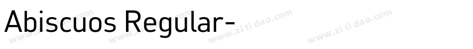 Abiscuos Regular字体转换